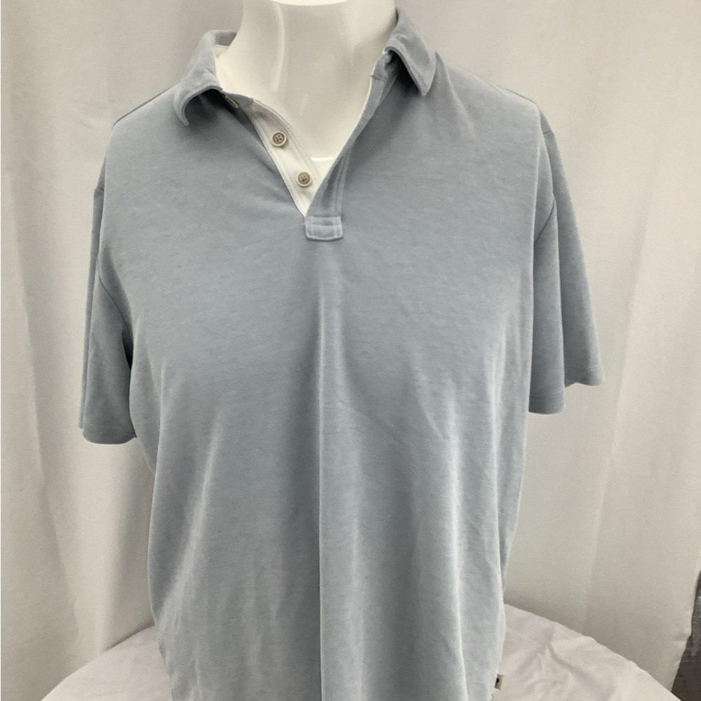 Tommy Bahama Mens Polo, Light Blue, Size Large